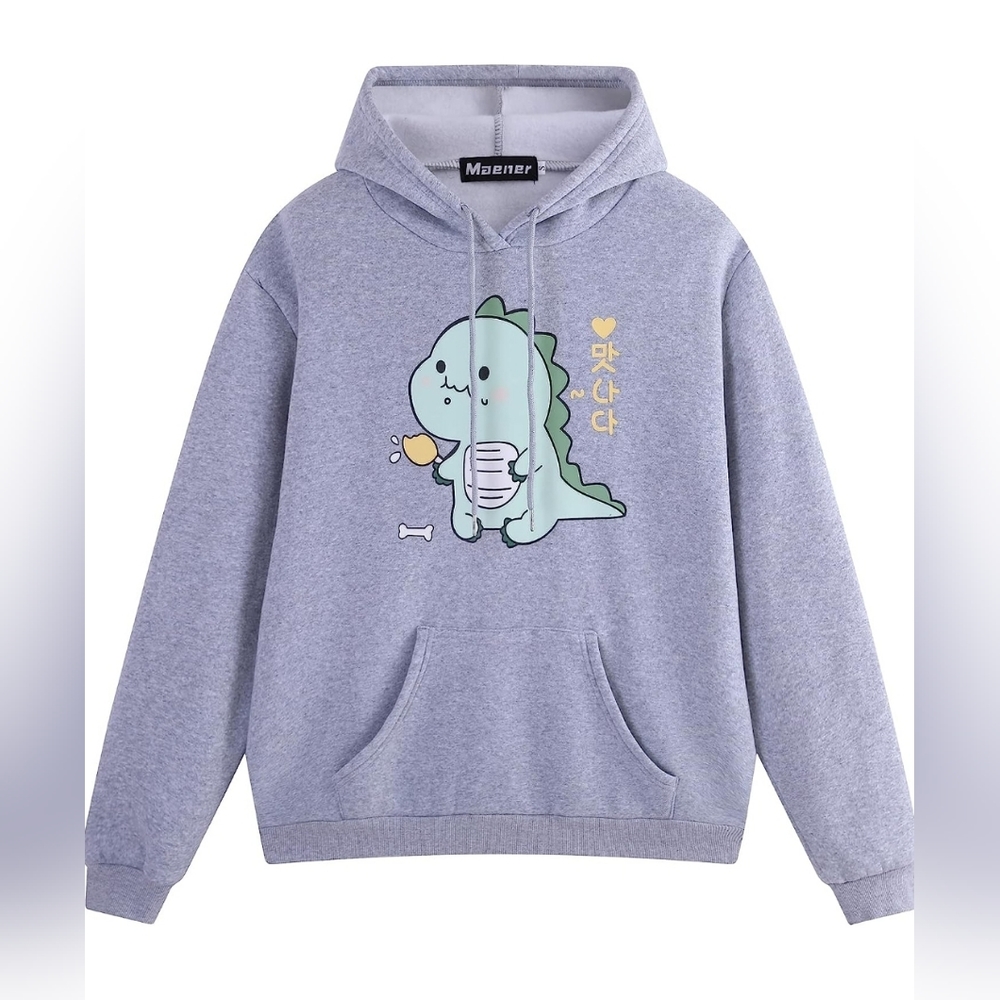Like New  Dinosaur Sweatshirt Hoodie. Size Medium